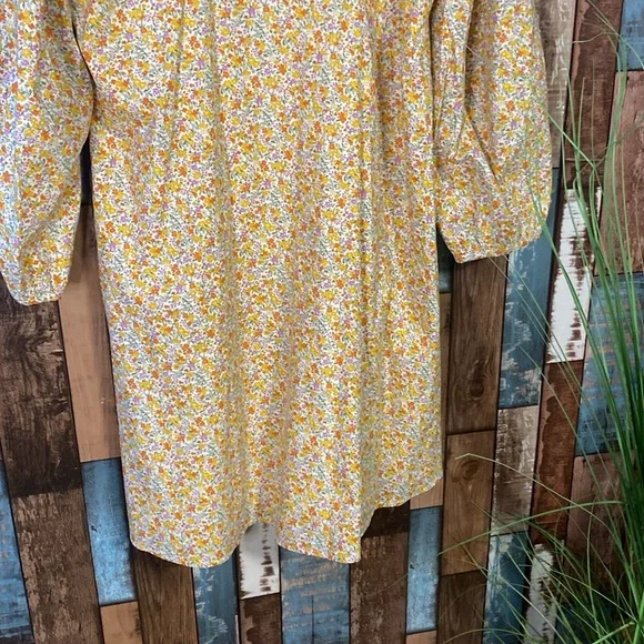 Lindsay Brooke x Roole Medium cotton button down Floral Dress - Picture 16 of 16